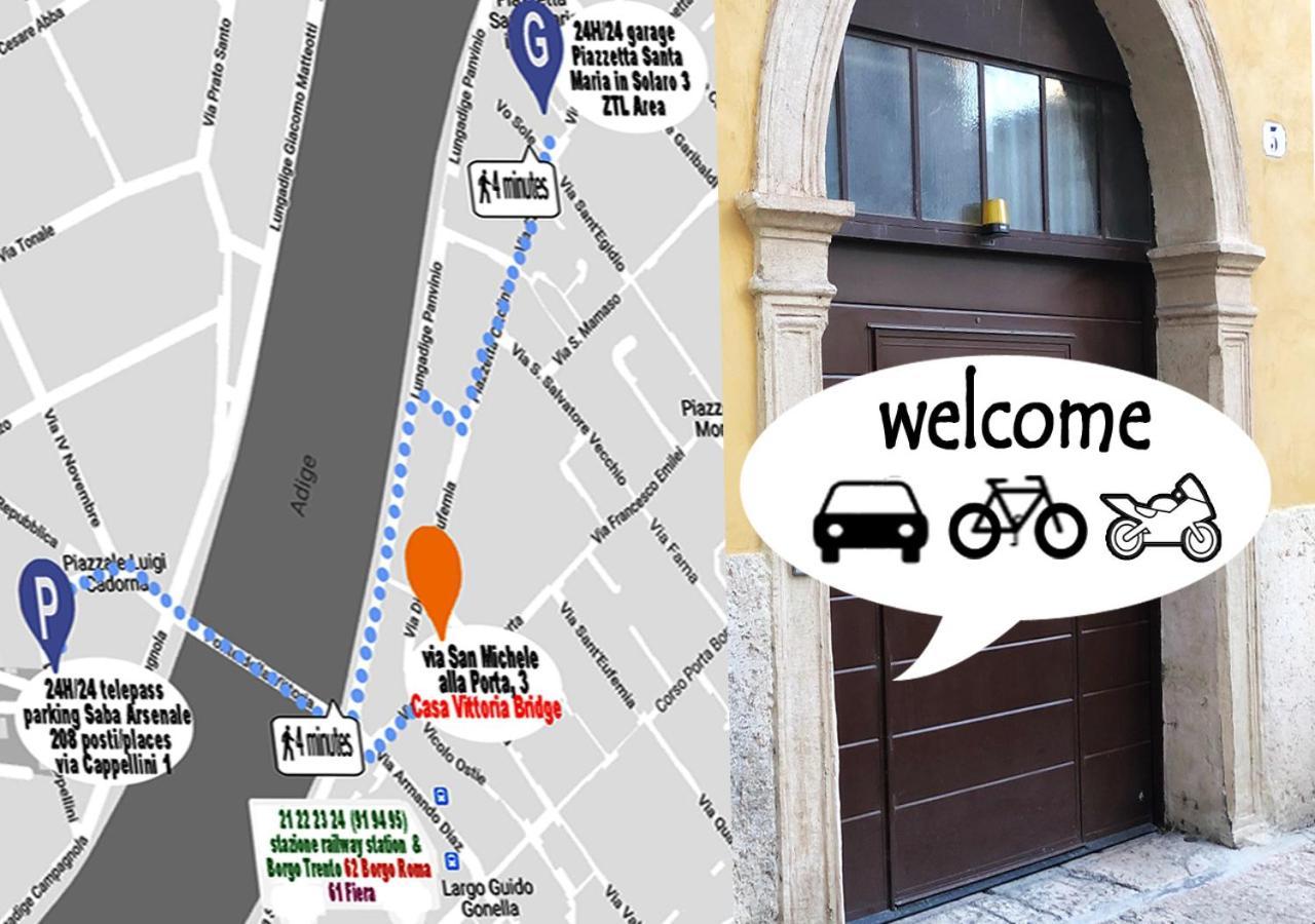 Casa Vittoria Bridge Bed and Breakfast Verona Exterior foto